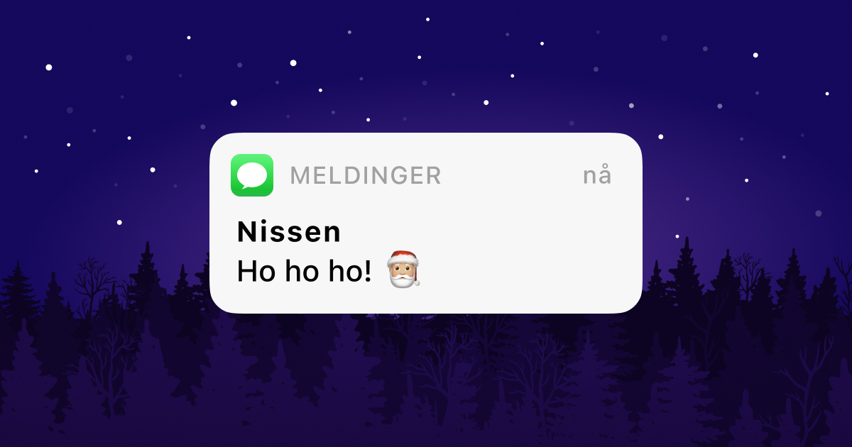 sms fra julenissen